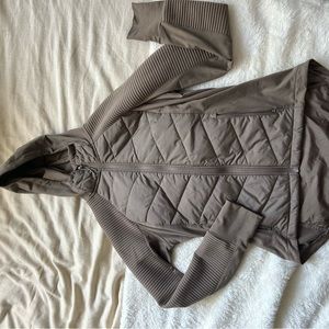 Cute Tan light puffer/ running jacket